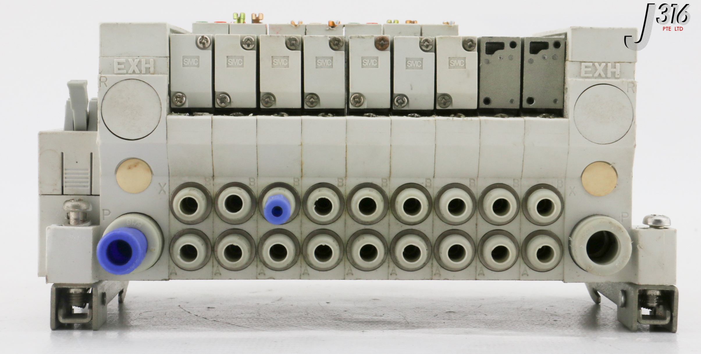 HIGH ＆ LOW 32262 SMC 9-SLOT MANIFOLD TERMINAL VALVE VV5011-P-0003USL | eBay